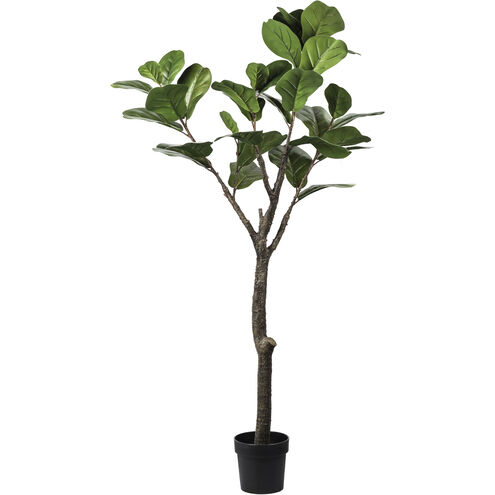 Potted Fiddle Leaf Tree Dark Green Faux Fiddle Leaf Tree