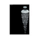 Crystal Rain 8 Light 24 inch Silver Crystal Chandelier Ceiling Light