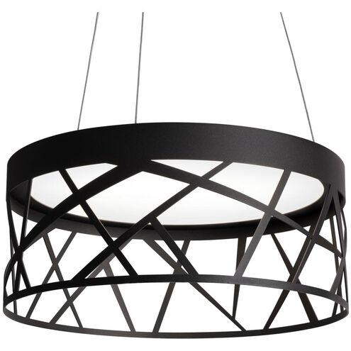 Boon LED 20 inch Black Pendant Ceiling Light