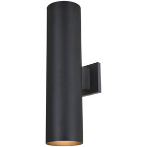 Chiasso 2 Light 20 inch Textured Black Outdoor Wall 