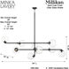Millikan 9 Light 39 inch Coal Black Pendant Ceiling Light