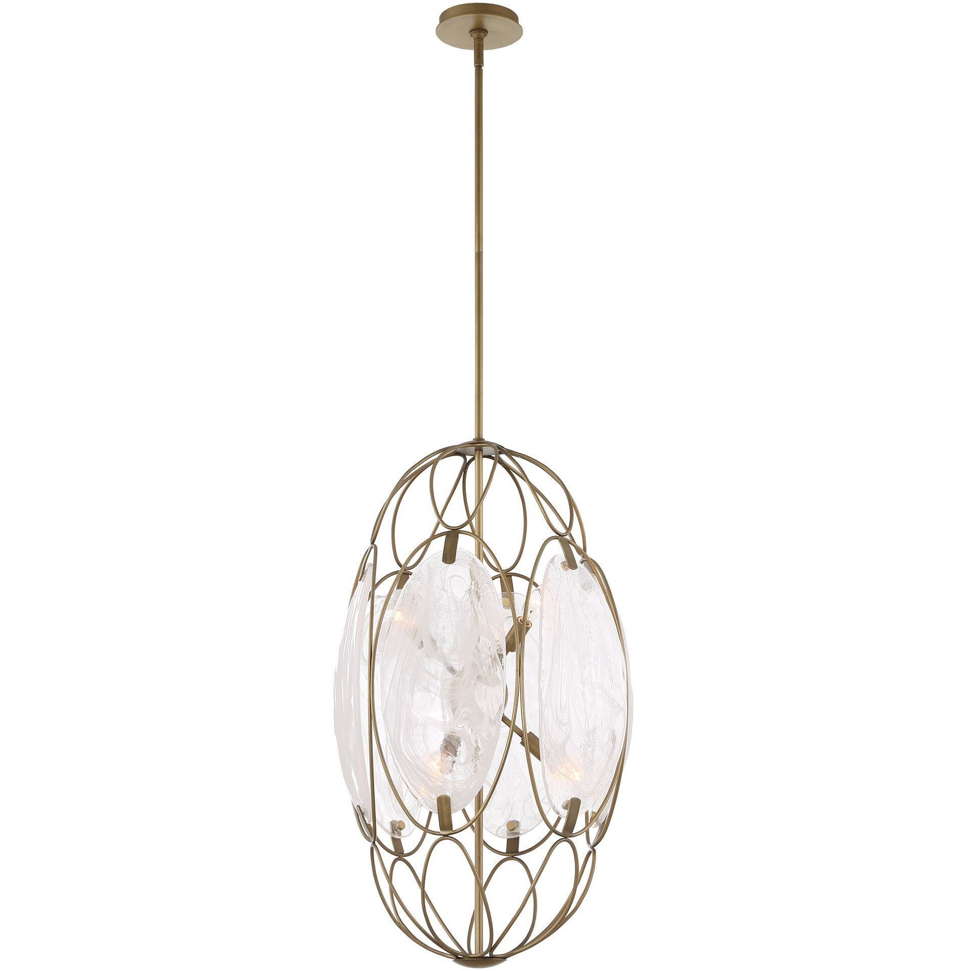 Valencia 6 Light 19 inch Soft Gold Pendant Ceiling Light