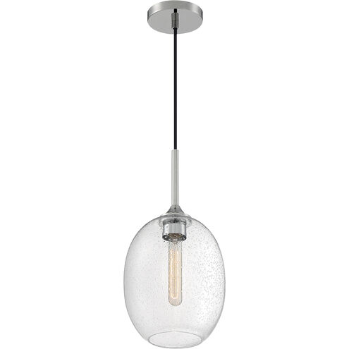 Aria 1 Light 8 inch Polished Nickel Pendant Ceiling Light