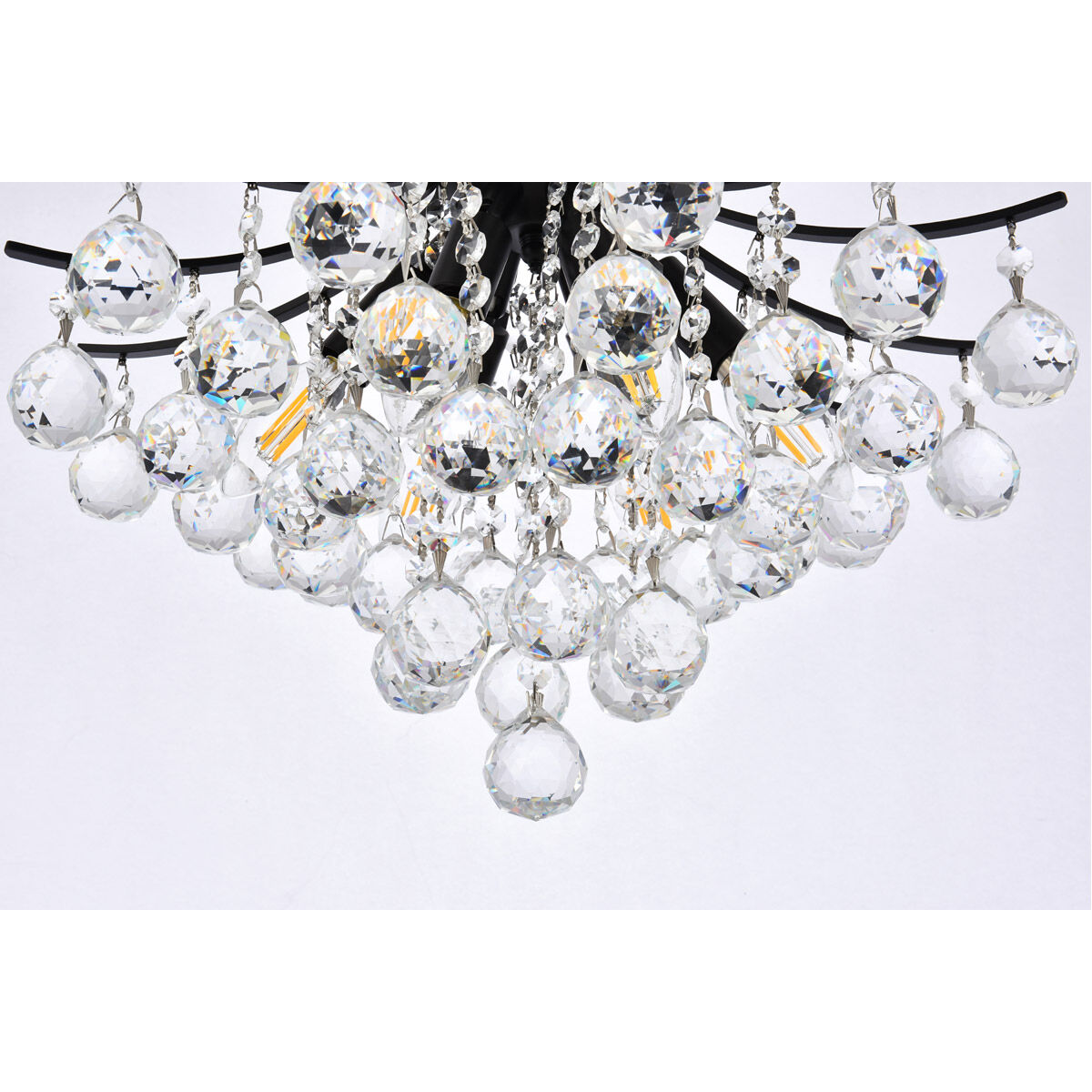 Toureg 6 Light 16 inch Black and Clear Pendant Ceiling Light
