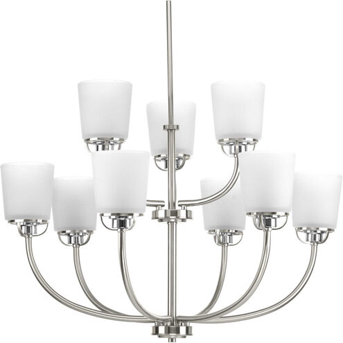West Village 9 Light 31.25 inch Brushed Nickel Chandelier Ceiling Light, Design Series