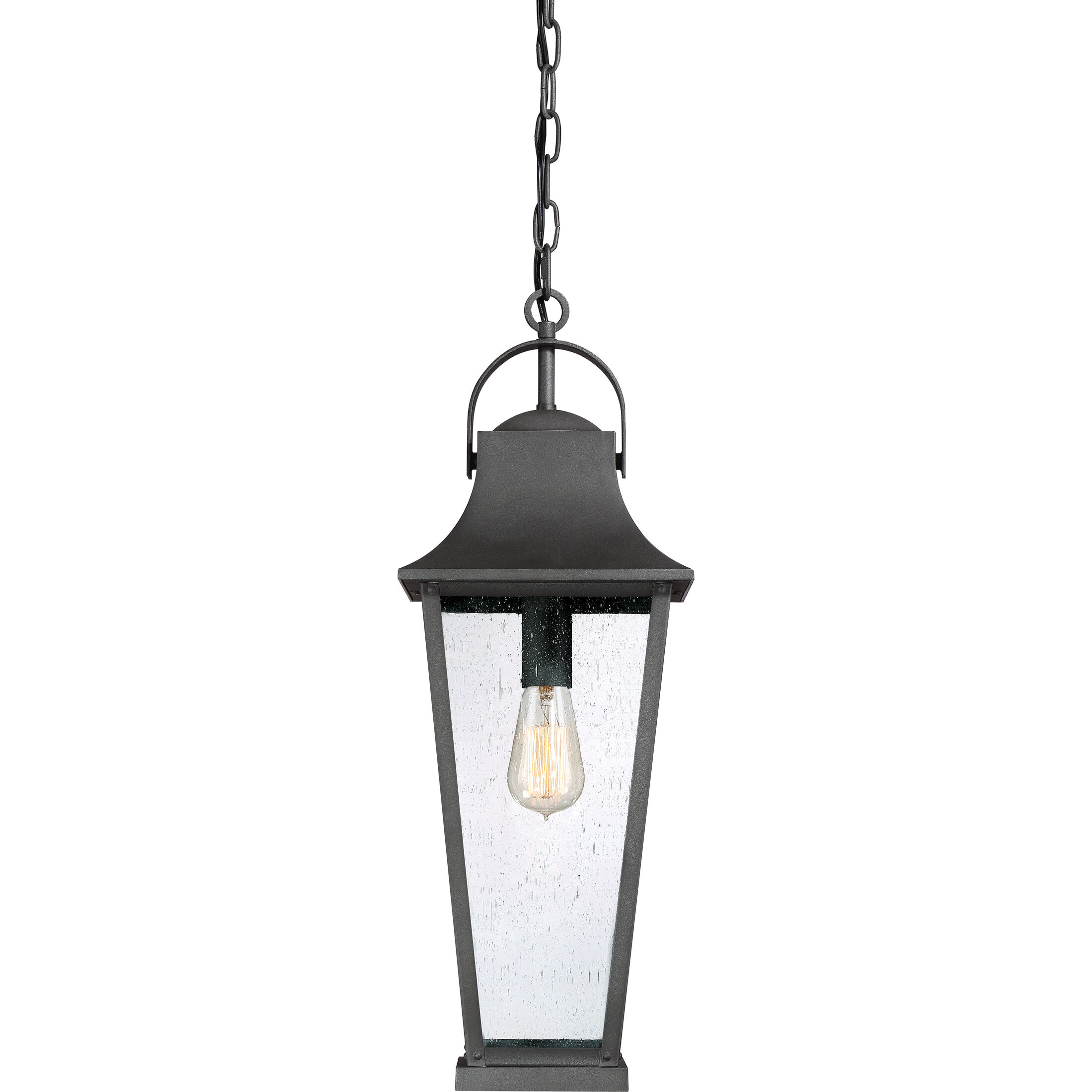 Galveston 1 Light 8.75 inch Mottled Black Mini Pendant Ceiling Light, Small