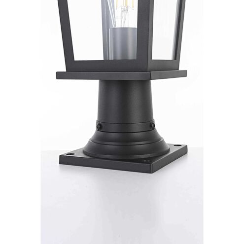 Cayman 1 Light 16.5 inch Black Outdoor Post Light