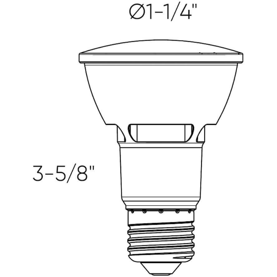PAr20 Smart 6 watt 120V RGB + CCT 2700K-6500K Bulb, Indoor