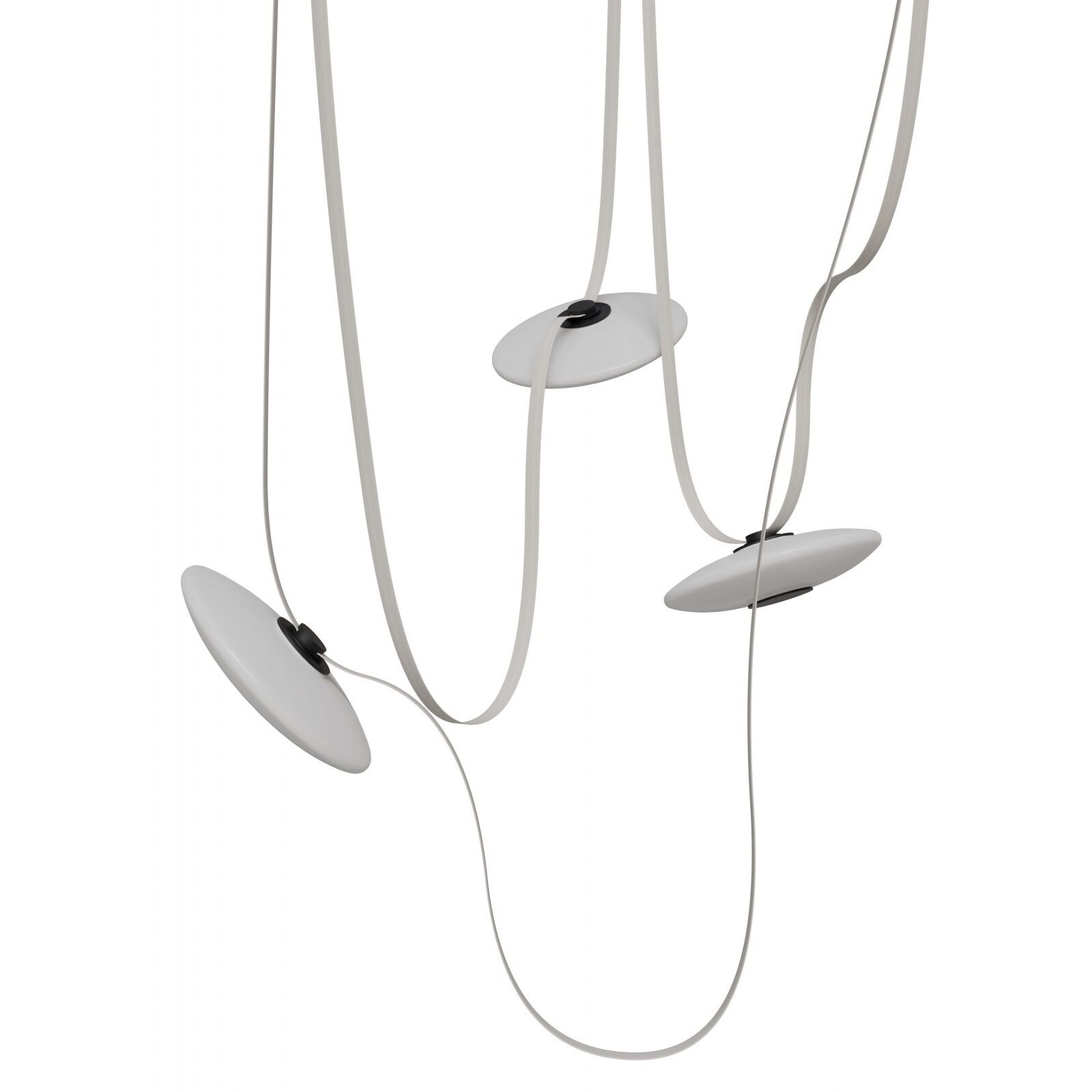 Fremont LED 8.5 inch Ivory and Black Belt Chandelier Ceiling Light