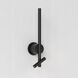 Baton 4.43 inch Matte Black Interior Combination Reader Wall Light