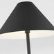 Kelly by Kelly Wearstler Contra 60 inch 60 watt Matte Charcoal Black Floor Lamp Portable Light