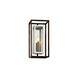 Paddington 1 Light 15 inch Bronze With Polished Stainless Outdoor Wall Sconce