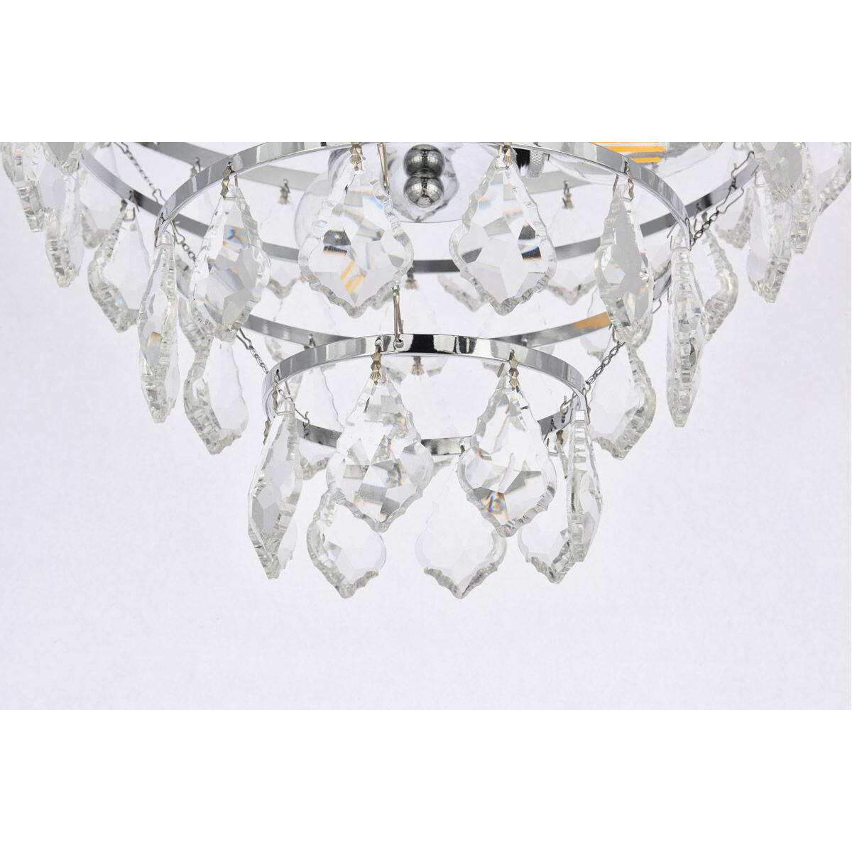 Ella 3 Light 14 inch Chrome Flush Mount Ceiling Light