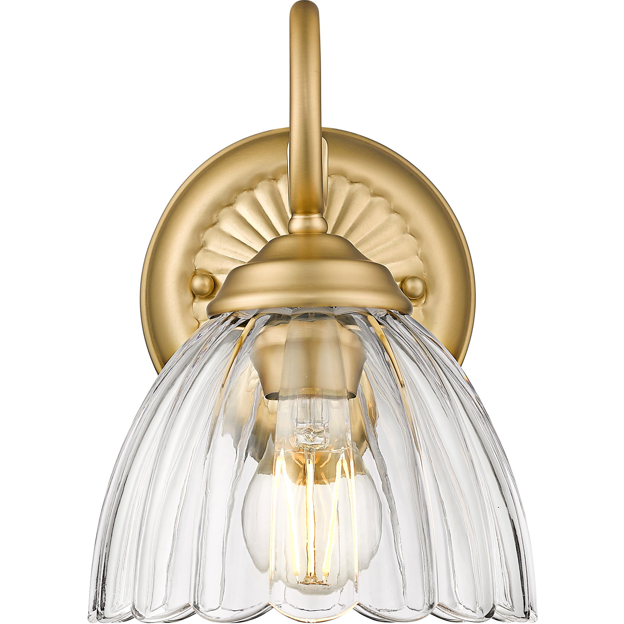 Audra 1 Light 6.88 inch Brushed Champagne Brass Wall Sconce Wall Light