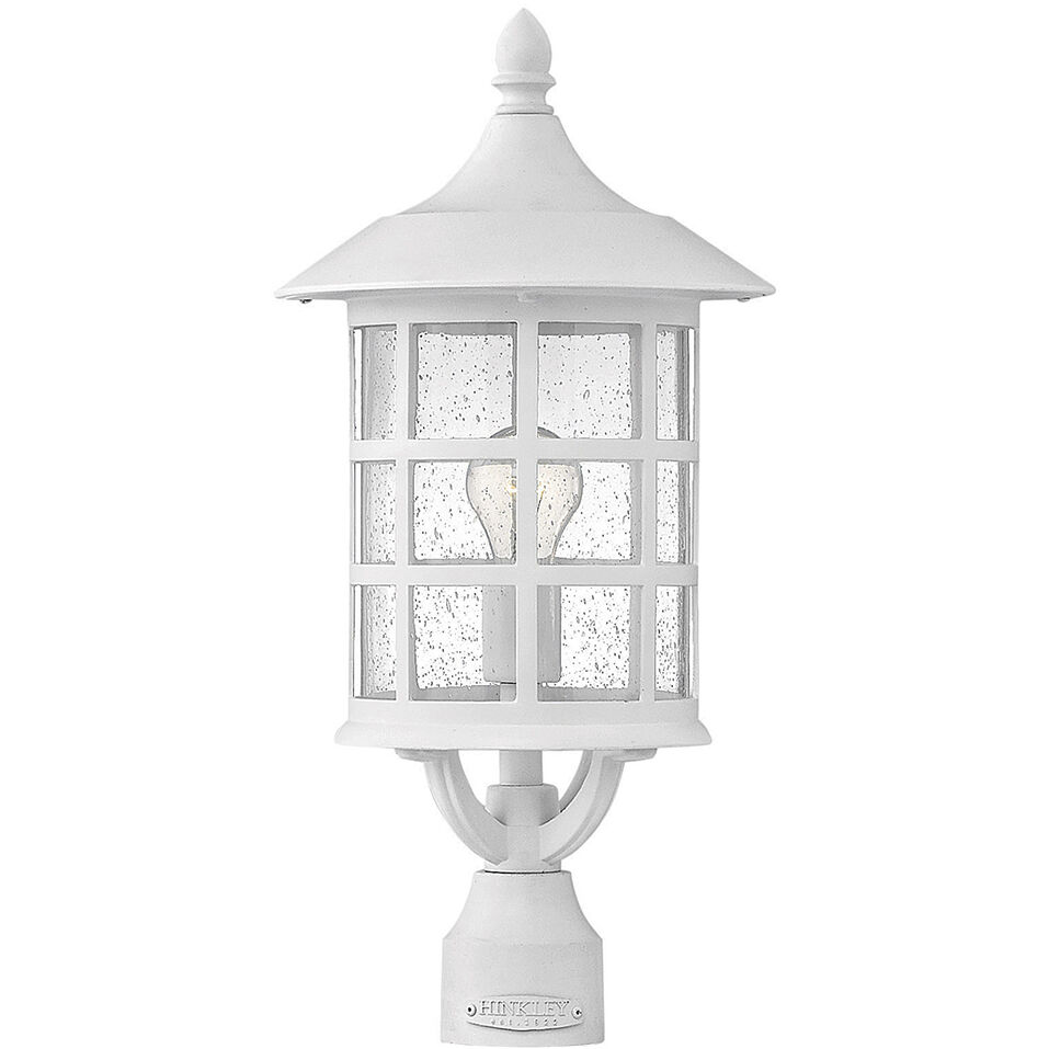 Freeport Coastal Elements 1 Light 20.5 inch Textured White Outdoor Post Mount Lantern in Non-LED