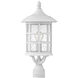 Freeport Coastal Elements 1 Light 20.5 inch Textured White Outdoor Post Mount Lantern in Non-LED