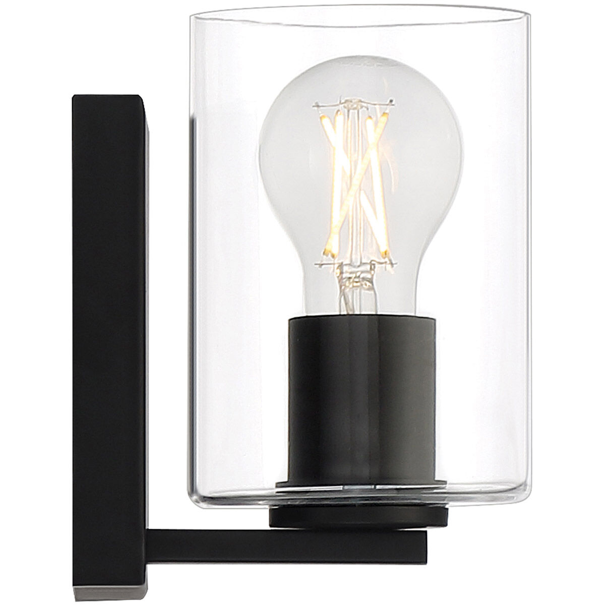 Oslo LED 5 inch Matte Black Bath/Vanity Wall Light