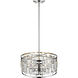 Mersesse 5 Light 19 inch Chrome Pendant Ceiling Light in 10.56, Clear and Chrome