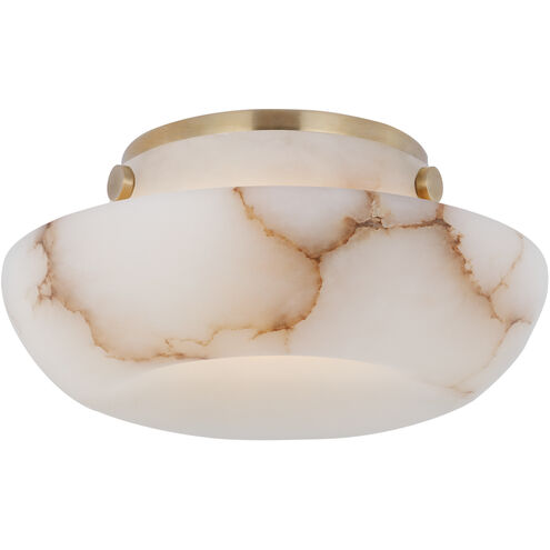 Kelly Wearstler Cappello LED 6 inch Alabaster and Antique-Burnished Brass Flush Mount Ceiling Light