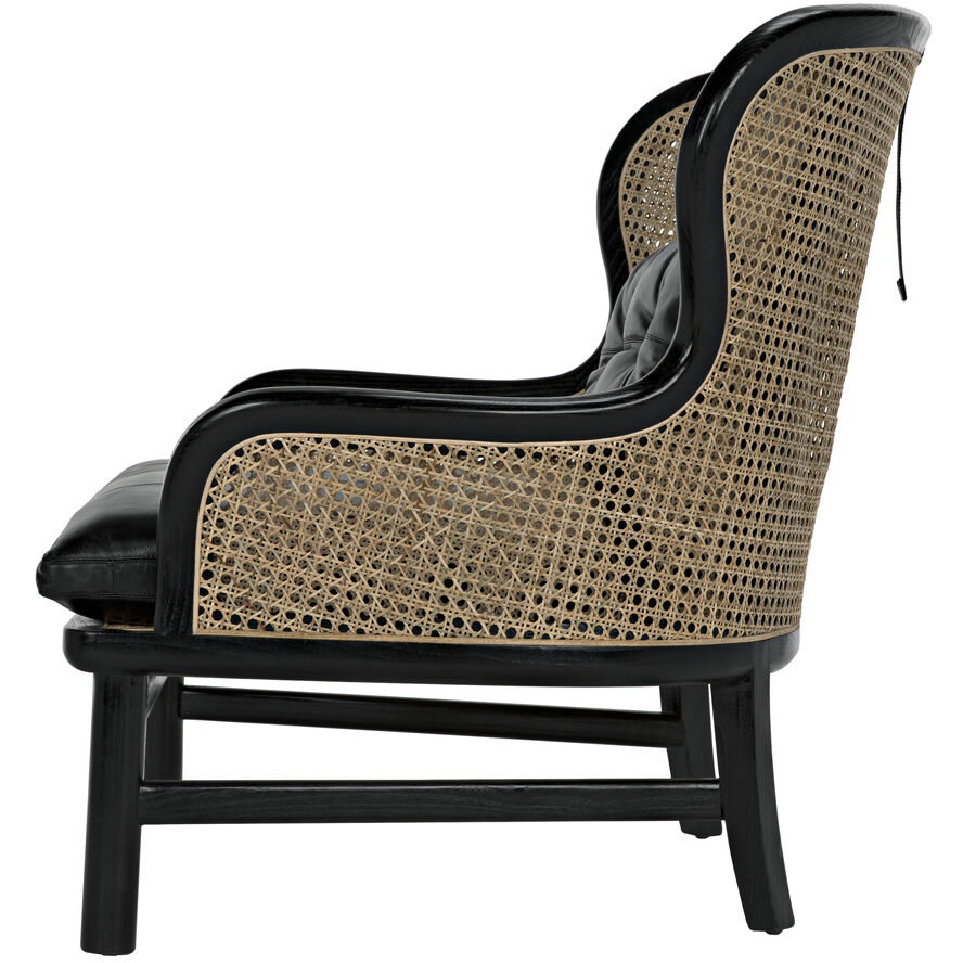 Marabu Charcoal Black Occasional Chair