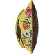 Maharaja Monkey 24 X 6 inch Yellow Pillow