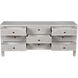 Conrad White Wash Dresser, 9 Drawer