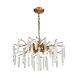 Charleston 6 Light 22 inch Natural with Cafe Bronze Chandelier Ceiling Light