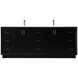 Hayes 84 X 22 X 35 inch Black Vanity Sink Set