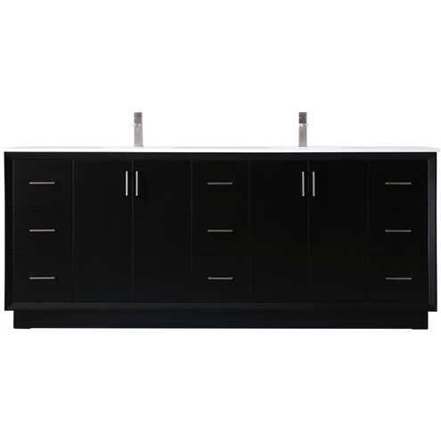 Hayes 84 X 22 X 35 inch Black Vanity Sink Set