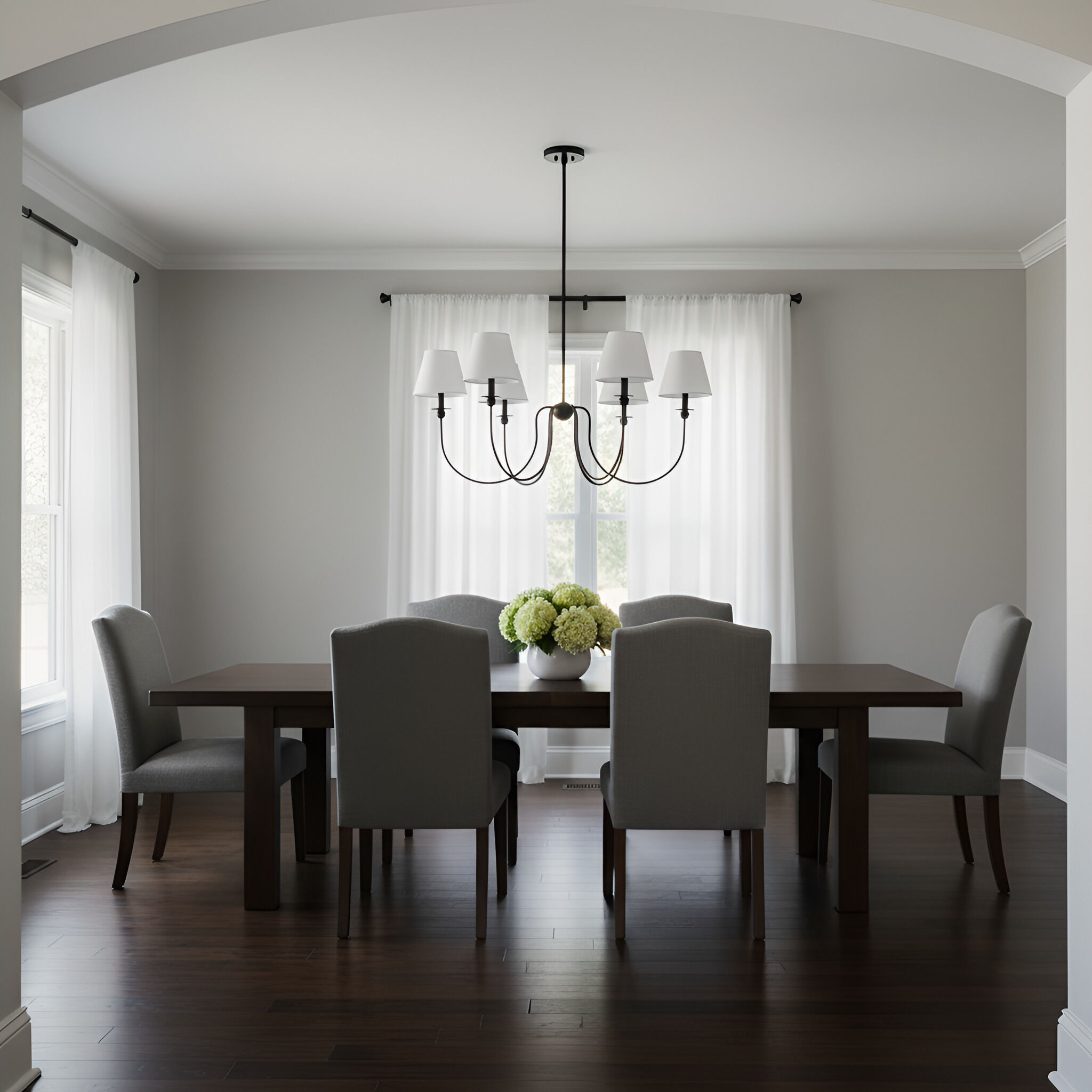 Drew & Jonathan Elsay 6 Light 36.38 inch Midnight Black Chandelier Ceiling Light, Large