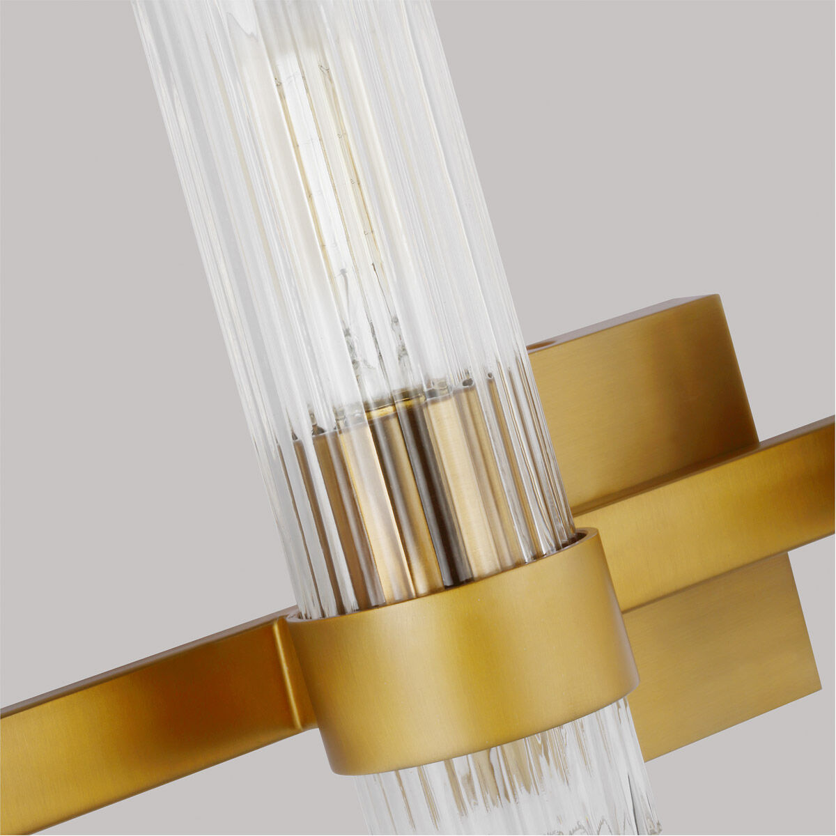 C&M by Chapman & Myers Geneva 4 Light 30 inch Burnished Brass Vanity Light Wall Light