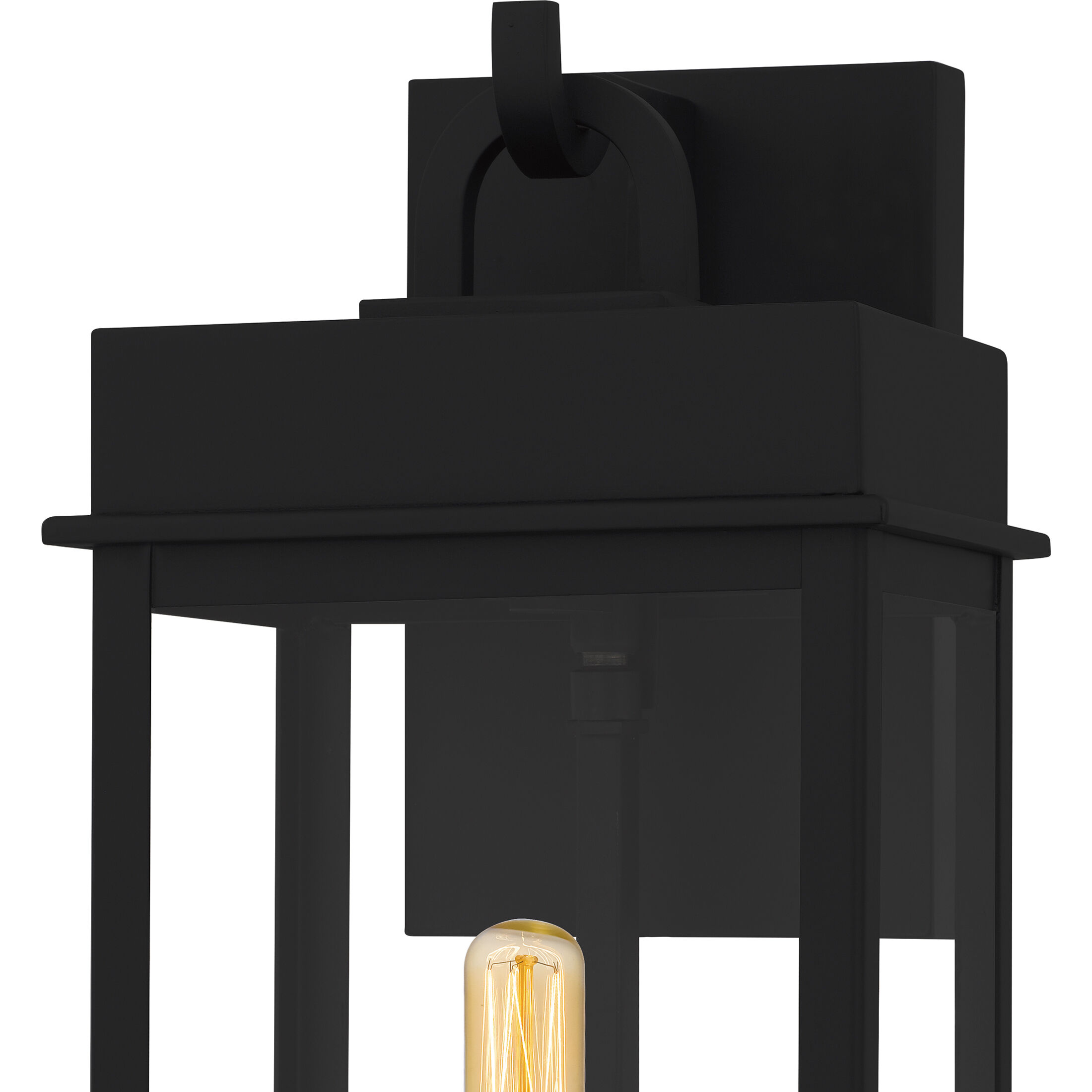 Carmen 1 Light 13 inch Matte Black Outdoor Wall Lantern, Small