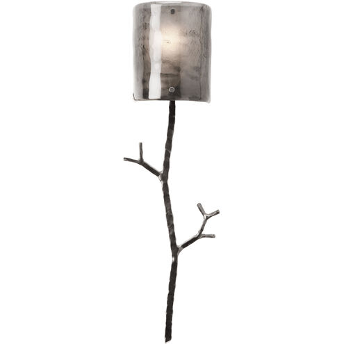 Ironwood 1 Light 6.6 inch Beige Silver Cover Sconce Wall Light in Metallic Beige Silver, Ivory Wisp, Twig