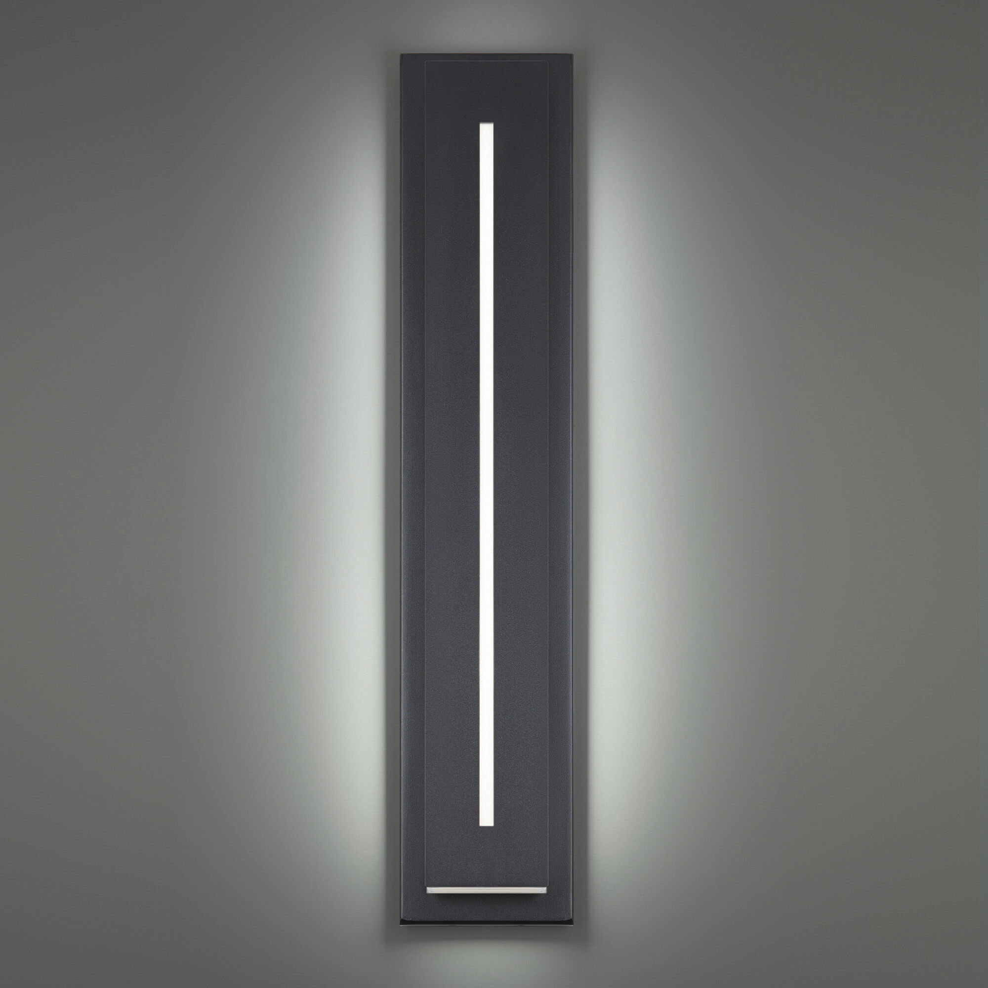 Midnight 1 Light 36 inch Black Outdoor Wall Light in 4000K