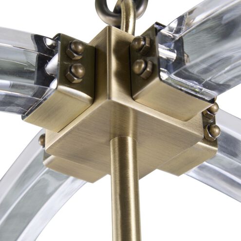 Grayson 4 Light 24 inch Antique Brass Chandelier Ceiling Light