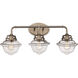 Smith 3 Light 27 inch Brushed Nickel Vanity Bar Wall Light