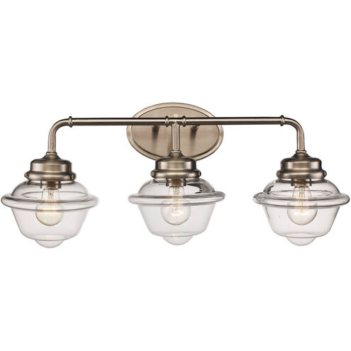 Smith 3 Light 27 inch Brushed Nickel Vanity Bar Wall Light