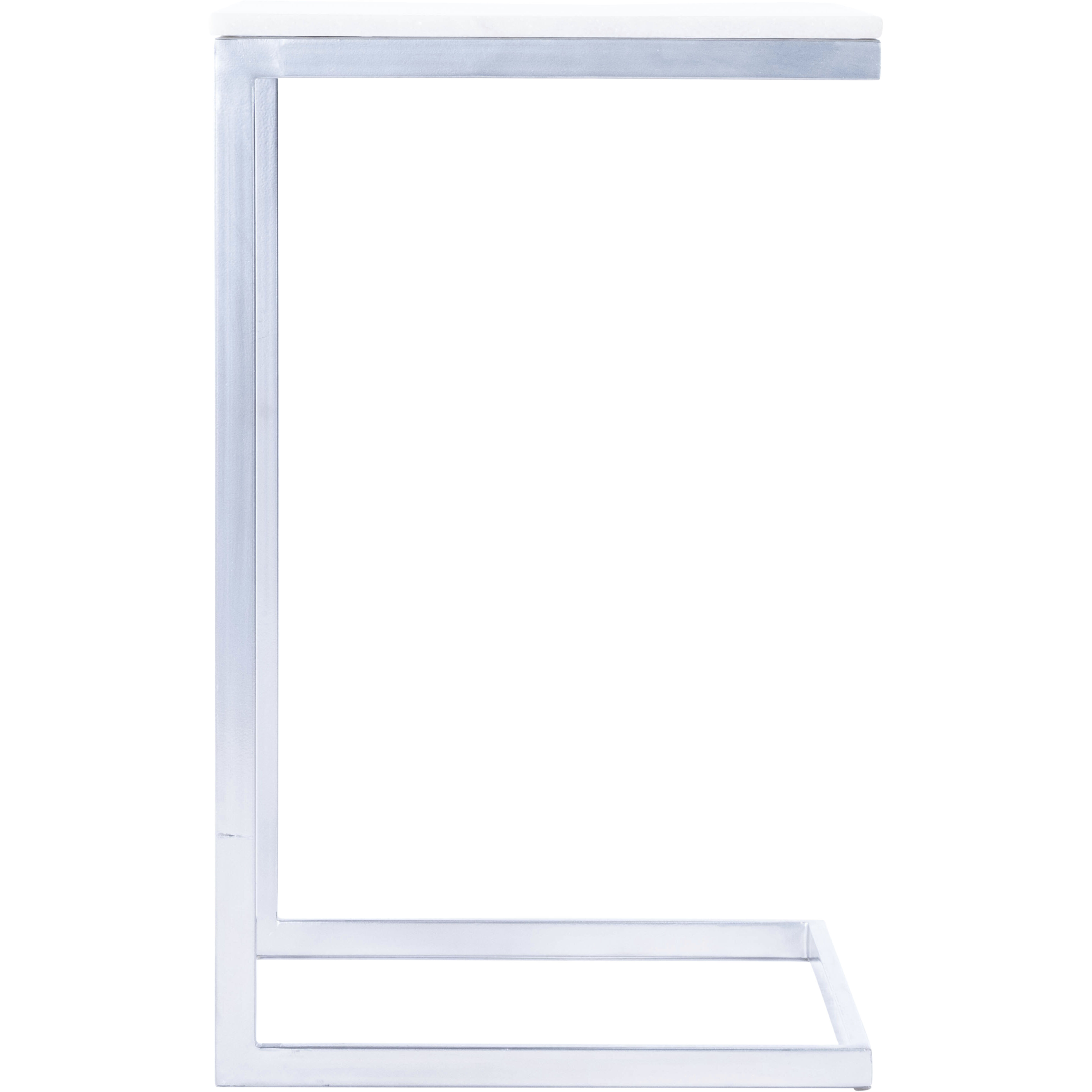 Butler Loft Lawler Nickel Metal & Marble 24 X 14 inch Nickel Accent Table