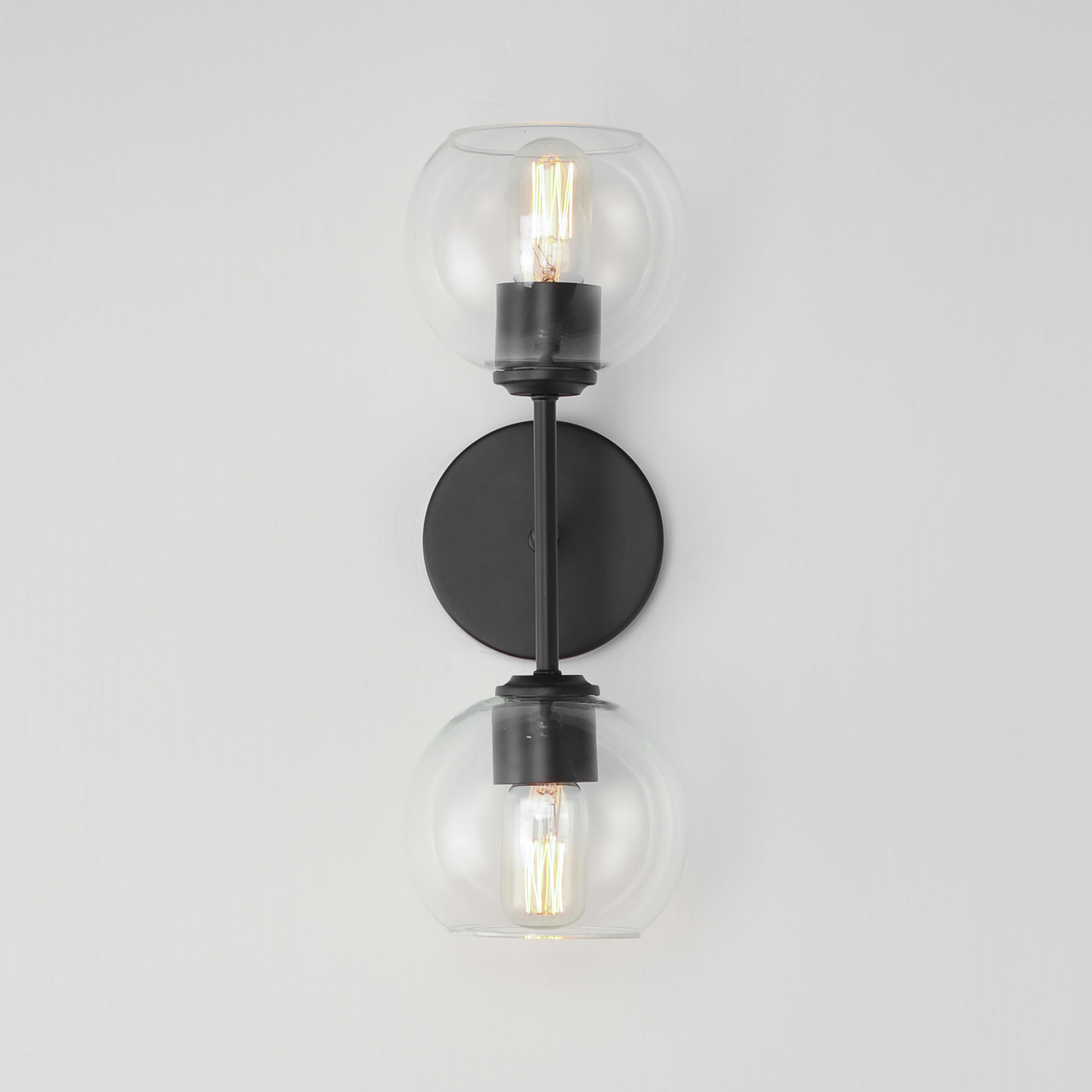 Knox 2 Light 17 inch Black Wall Sconce Wall Light