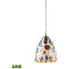 Versailles LED 6 inch Satin Nickel Mini Pendant Ceiling Light
