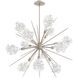 Blossom LED 34.5 inch Beige Silver Chandelier Ceiling Light in Metallic Beige Silver, 2700K LED, Starburst