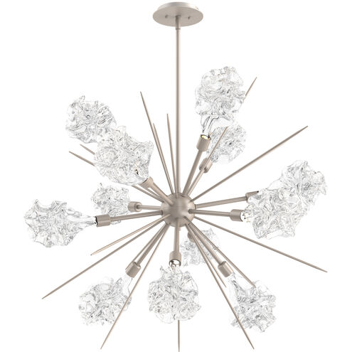 Blossom LED 34.5 inch Beige Silver Chandelier Ceiling Light in Metallic Beige Silver, 2700K LED, Starburst