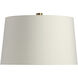 Juliette 26.5 inch 150.00 watt Flint Luster and Antique Brass Table Lamp Portable Light