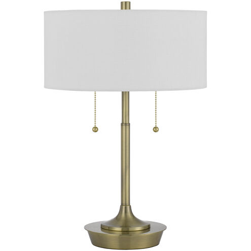 Kendal 20 inch 60.00 watt Antique Brass Table Lamp Portable Light