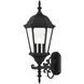 Hamilton 3 Light 25 inch Textured Black Outdoor  Wall Lantern