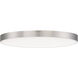 Trim LED 16 inch Satin Nickel Flush Mount Ceiling Light