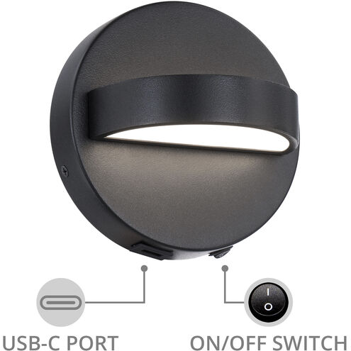 Wink Reading Light Wall Light in Black, dweLED