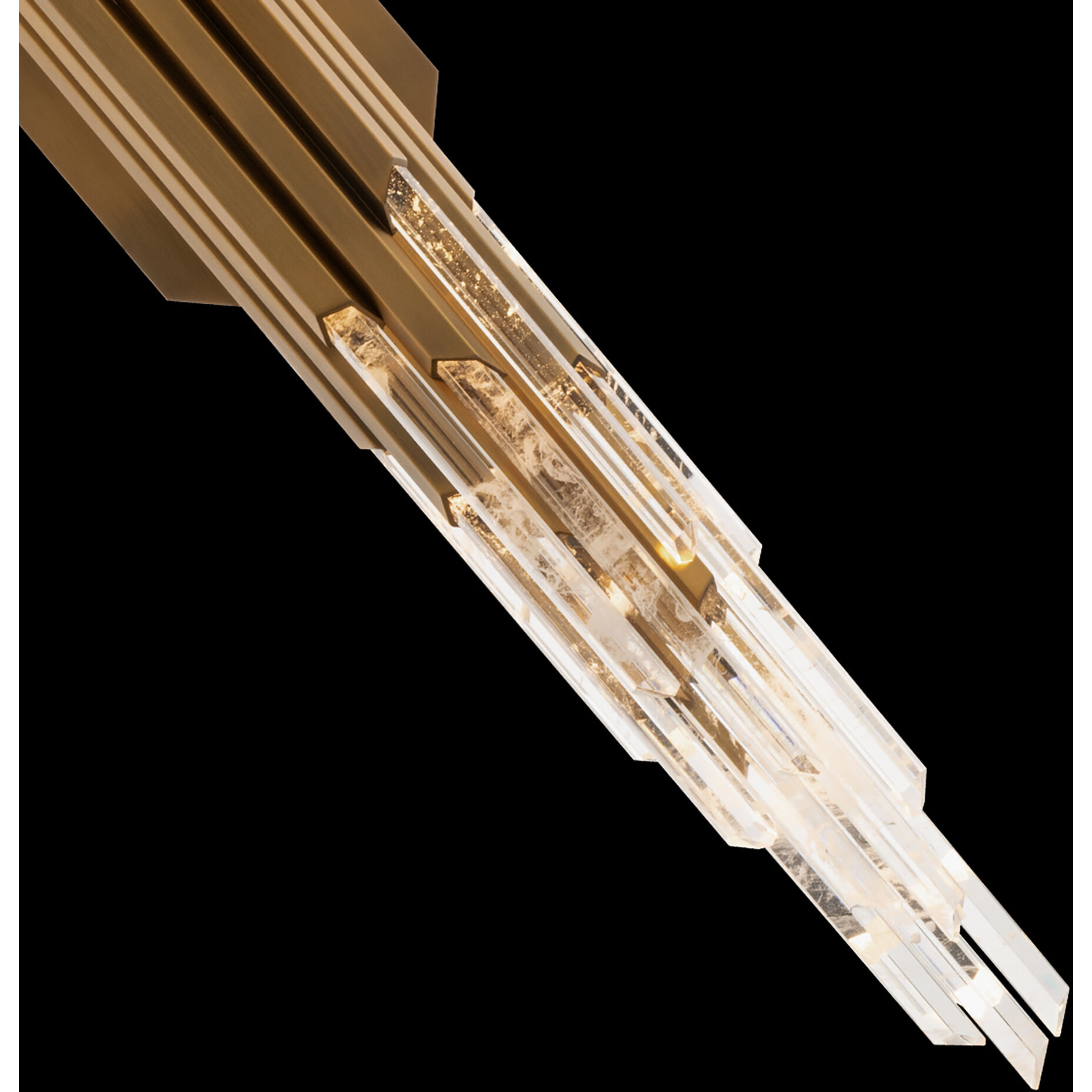 Beyond Organza LED 38 inch Aged Brass Bath Vanity & Wall Light