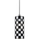Signature 1 Light 3 inch Brushed Steel Pendant Set Ceiling Light
