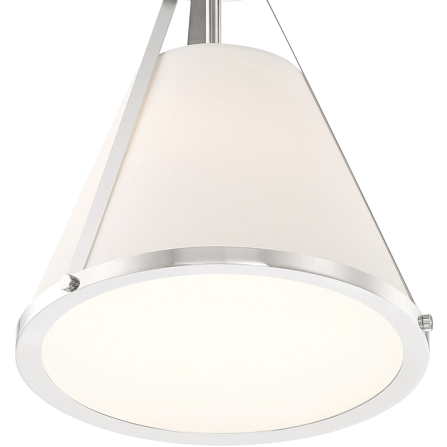 Fulton 1 Light 9.25 inch Polished Nickel Semi Flush Ceiling Light